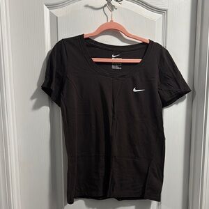 Nike Brown Fitted Short Sleeve T-Shirt